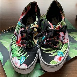 Hawaiian floral vans